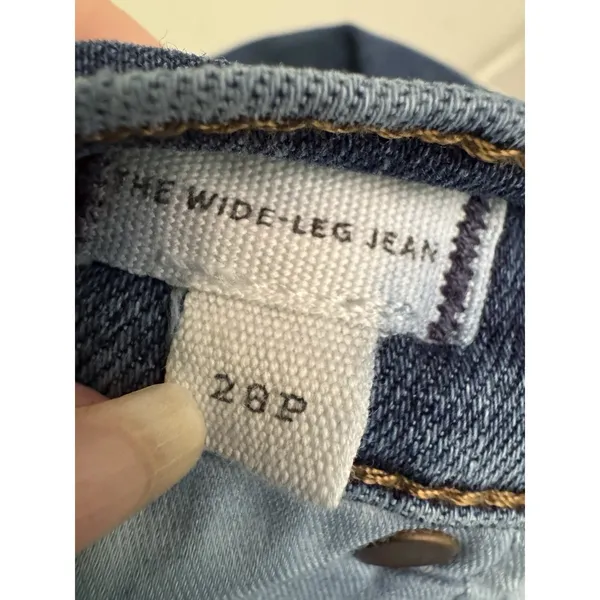 Madewell The Wide Leg Jeans Women’s Size 28 Petite Medium Blue Wash Stretch - Image 6