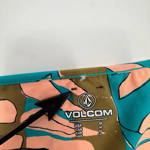 Volcom Bikini Bottom SZ Medium New Wave Brown Abstract Boho Surf Skater Swim NEW - Image 6
