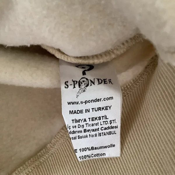 S-Ponder Y2K Style Graphic Funny Japanese Cat on Shark Cream‎ Cozy Hoodie XL - Image 9
