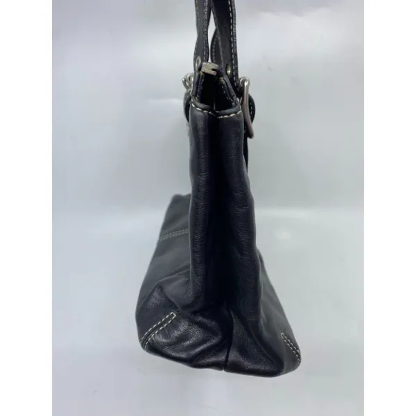 Coach Black Medium Leather Handbag - Image 3