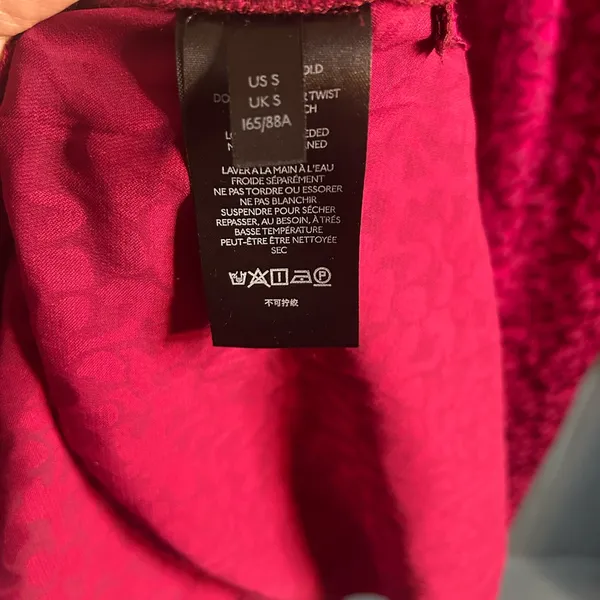 Anthropologie Susanna Velvet Deep Red Patterned B/D Blouse | Small - Image 11