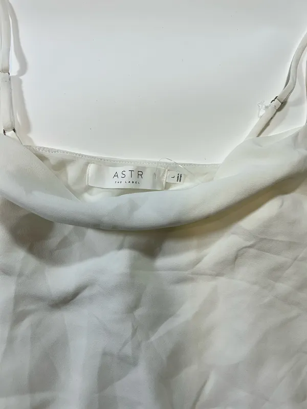 ASTR The Label White Cowl-Neck Bodysuit Size Large - Image 2