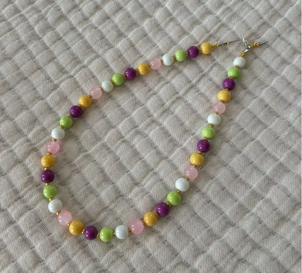 Handmade Beaded Necklace - Image 3