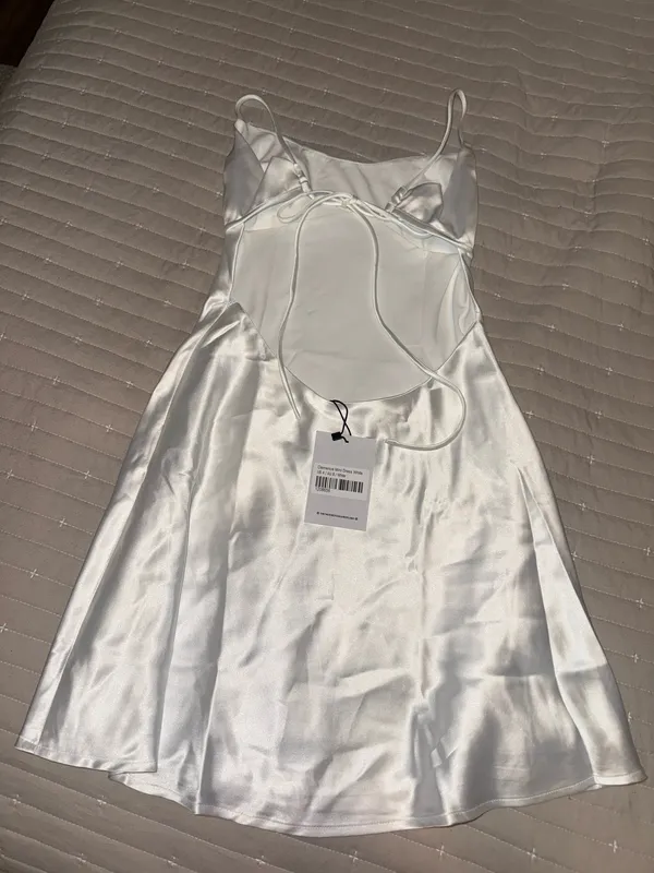 NWT Princess Polly white satin mini dress - Image 6