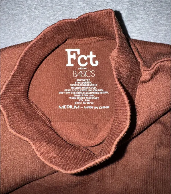 Brown Sleeveless Mock Neck Top Size M - Image 2