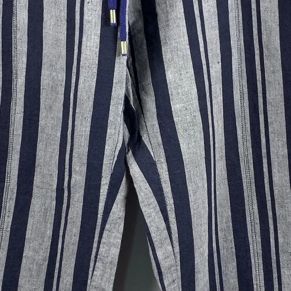 Brooks Brothers 346 Pants Women 14 Striped Wide Leg Linen Blend Casual - Image 6