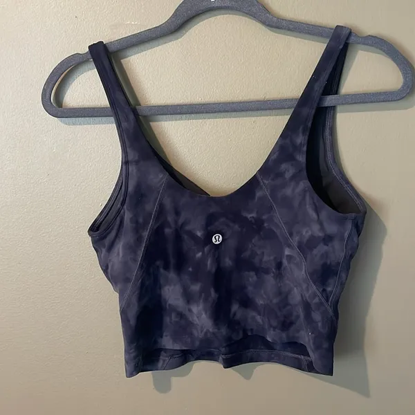 Lululemon Tie Dyed Grey Align Tank Top Size 8 - Image 2