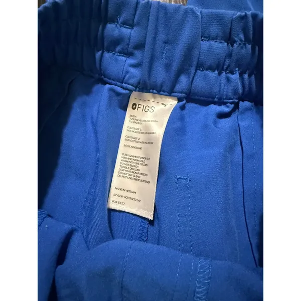 FIGS Royal Blue Zamora Jogger Scrub Pants Womens Medium Petite W23SW2014P - Image 2