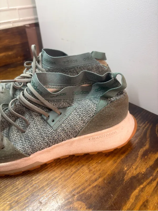 Adidas Green Cloudfoam‎ Quesa Sneakers Size 9 - Image 5