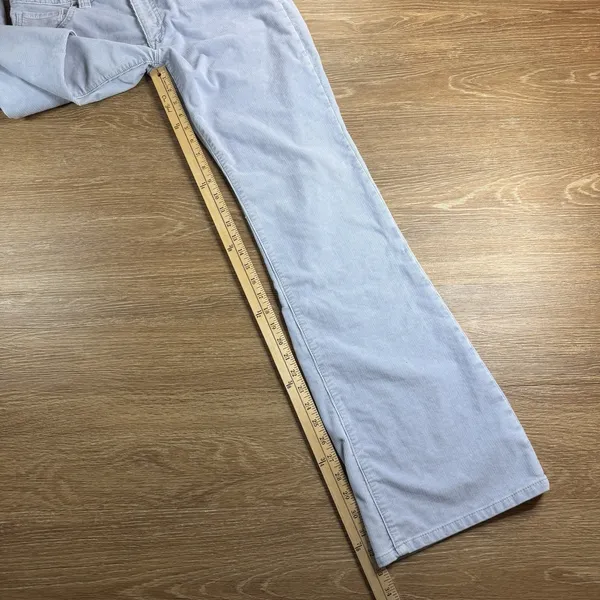 Gap Curvy Low Rise Corduroy Pants Womens 12L Blue Flare Y2K Vintage 2005 Retro - Image 10