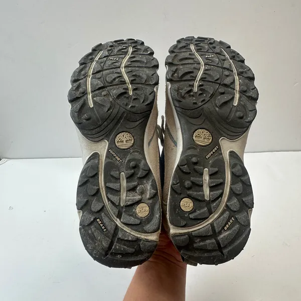 Timberland Hiking‎ Trail Shoes Suede Leather Blue Mesh Comfort Womens 9.5 - Image 6