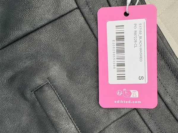 Edikted Micro Leather Shorts - Image 3