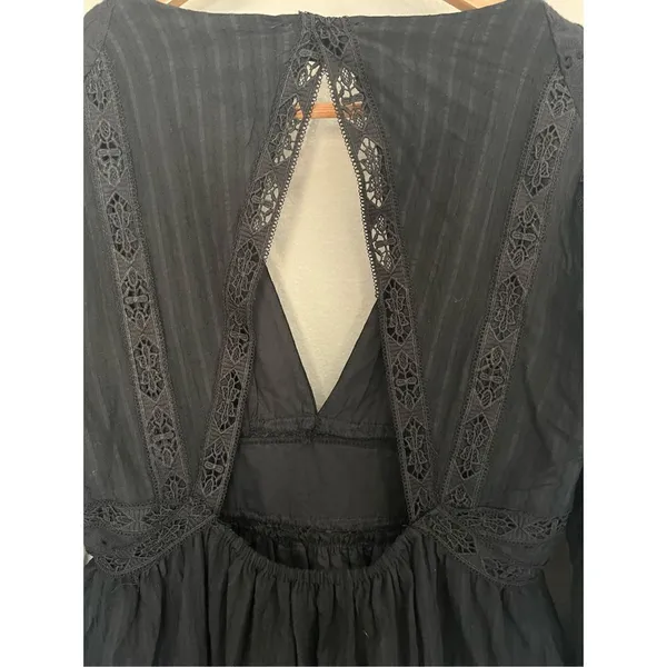 Vici‎ Black Long Sleeve V-Neck Open Back Dress - Image 6