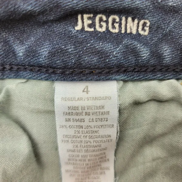 American Eagle Jeans Womens 4 Regular (29x28)‎ Blue Jegging Skinny Stretch Denim - Image 5