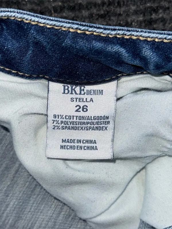 Buckle BKE Stella Slim Fit Low Rise Jeans Distressed Sz 26 x 27.5 AXB111A - Image 8