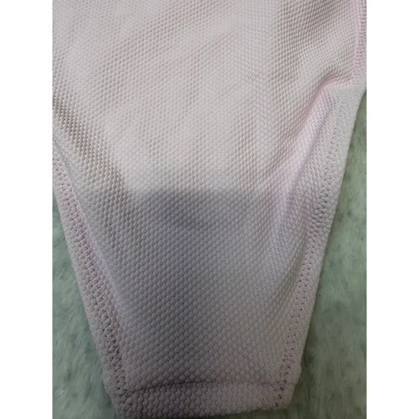 PacSun Swim Eco Pink Textured Side Tie Bikini‎ Bottoms Gold Beads L Large NEW - Image 6