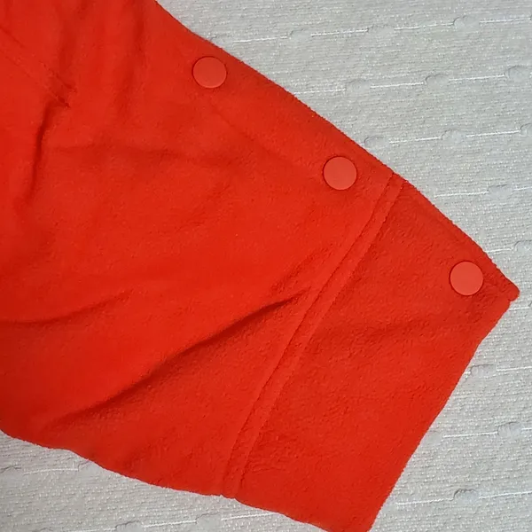 Free People FP Movement Climber Orange Fleece Oversized Jacket‎ Size L - Image 12