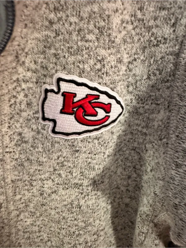 Antigua Kansas City Chiefs Fortune Half-Zip Pullover Oatmeal Large Football NFL - Image 5