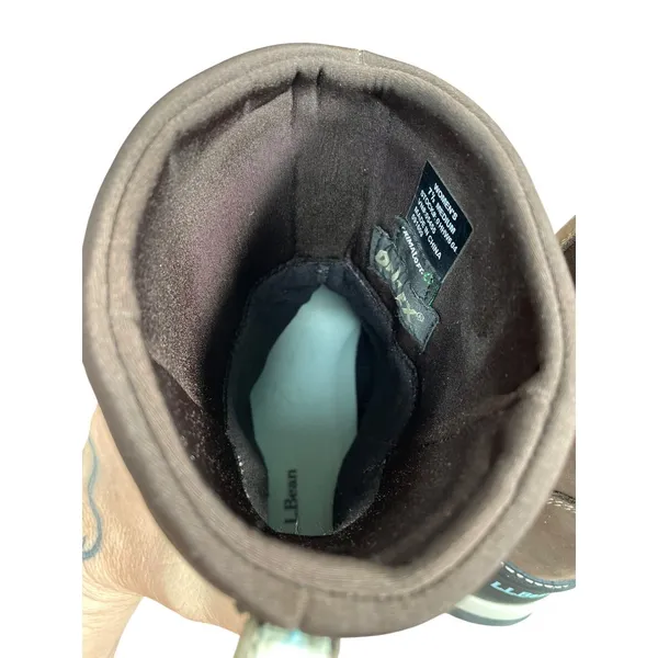 L.L. Bean Tex 2.5 Womans Brown Black Waterproof Winter Boots Sz 7.5M SKU 9402 - Image 11