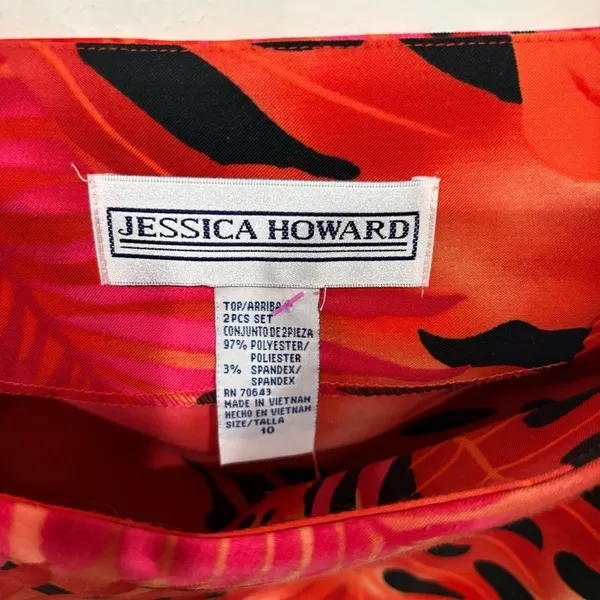 Jessica Howard Floral Sleeveless Top Size 10 - Image 3