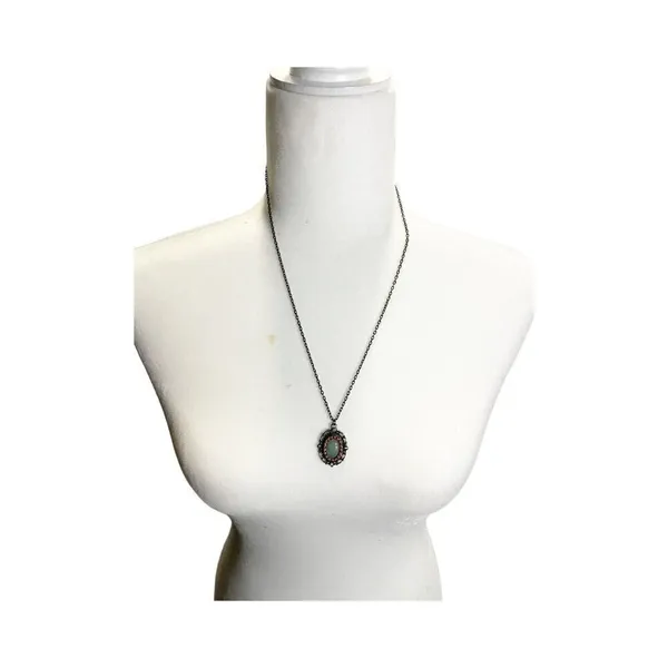 Francesca's‎ Collection Antique Tone Stone Charm Pendant Necklace 12" - Image 3
