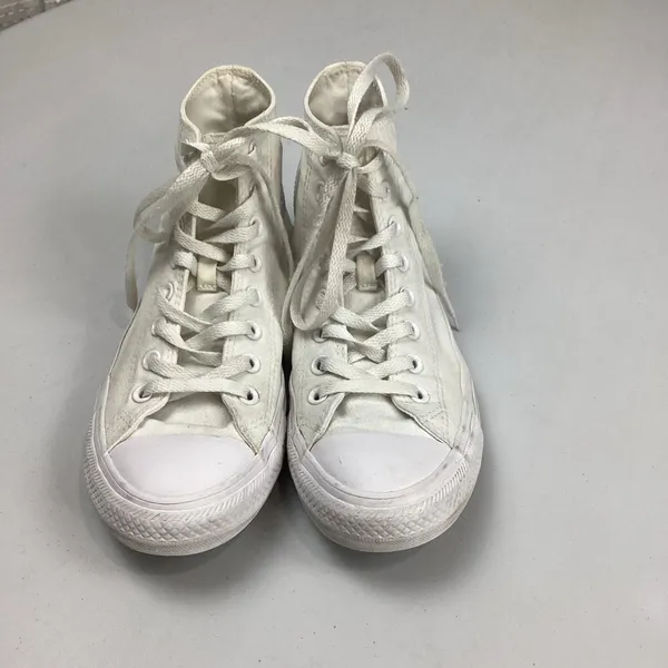 Converse White High Top All Star Chuck Taylor Sneakers Womens 9 Mens 7 - Image 4