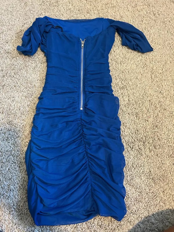 Hello Molly Royal Blue Homecoming Dress - Image 3