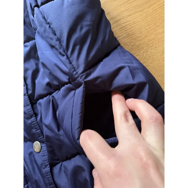 Old Navy Women's Navy Blue Puffer Vest Full Zip with Snaps‎ Pockets Size XS City - Image 9