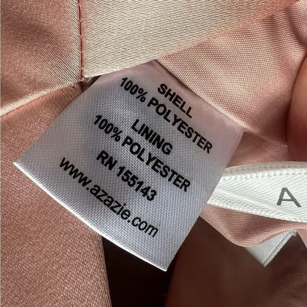 AZAZIE SHANIA NWT Rose Gold Sheath V-Neck Pleated Stretch Satin Dress Size C - Image 15
