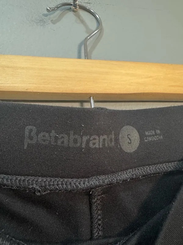 Black Betabrand Cropped Stretch Yoga Work Pants Size S EUC - Image 5