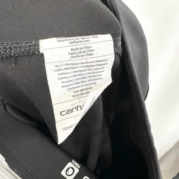 Carhartt Force Fitted Utility Leggings Black Work Pants Rugged Gorpcore 1417 - Image 4
