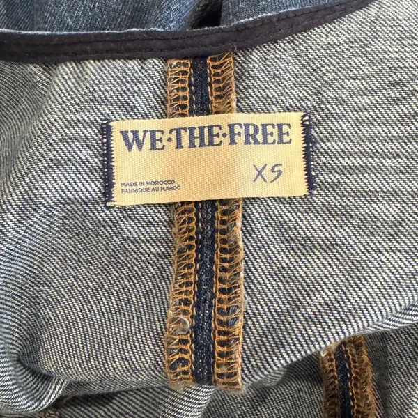 Free People High Roller Denim Jumpsuit Size XS - Image 8