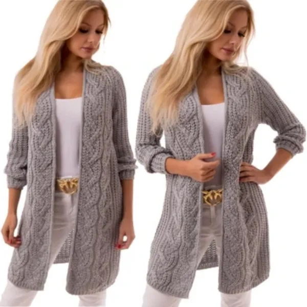 Long Sleeve Knit Cardigan - Image 7