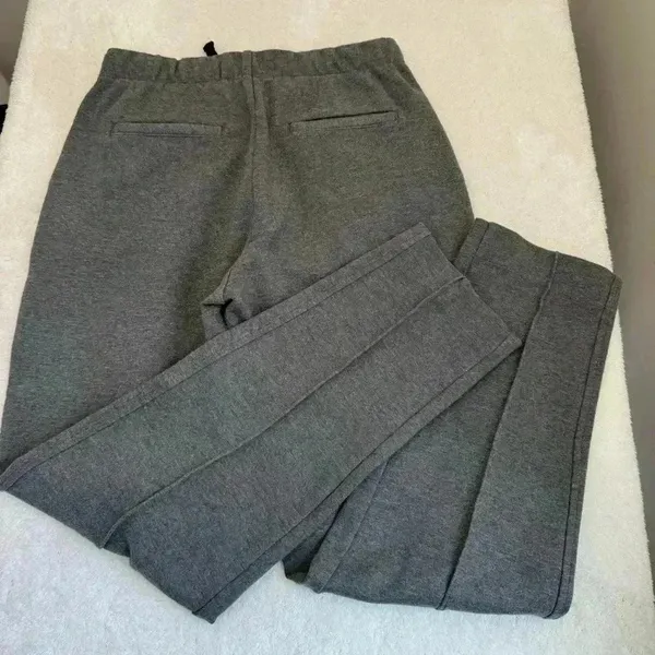 Everlane The Dream Pant XS Heather Grey Charcoal Tapered Tailored Stretch - Image 10