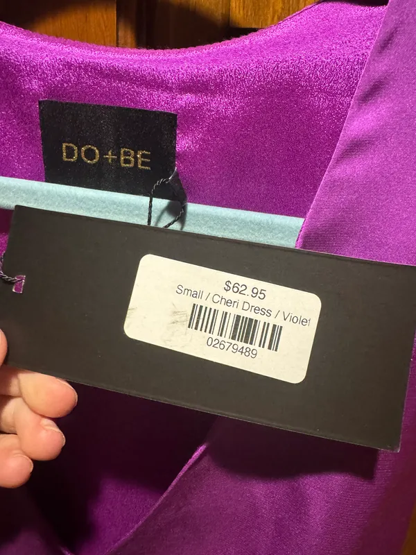 DO+BE silky purple dress - Image 2