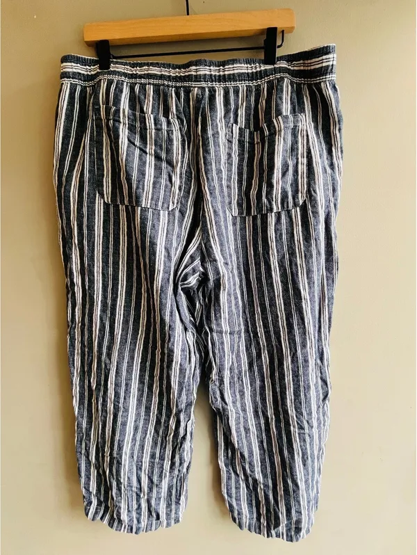 Old Navy Boho Linen Blend Wide Leg Pants XL - Image 6