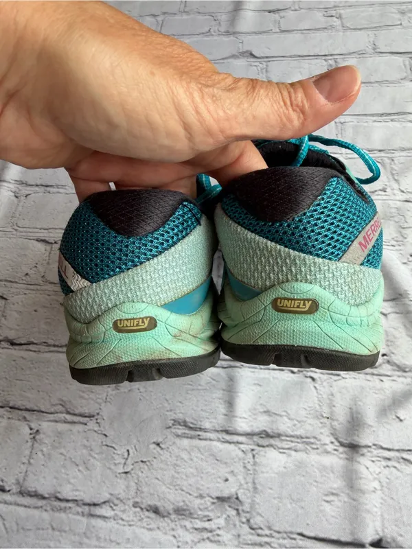 Merrell All Out Charge Trail Running Shoes 7.5 ALGIERS BLUE/ADVENTURINE Womens - Image 6