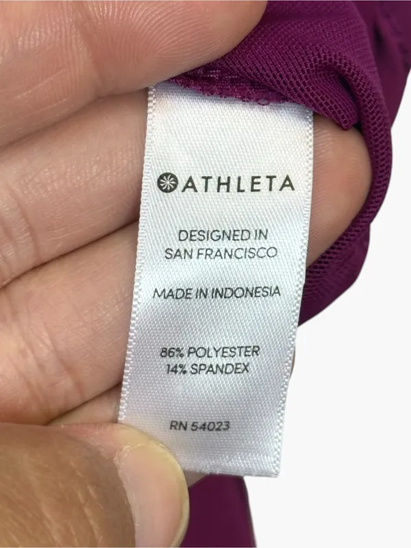 Athleta Hudson Board Shorts Women Size 10 Magenta Berry Stretch Drawstring - Image 8