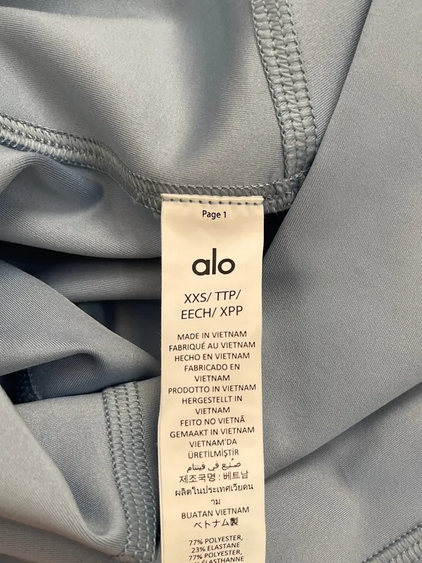 Alo Yoga 7/8 High Waist Airlift legging light Provence blue activewear yoga XXS - Image 6