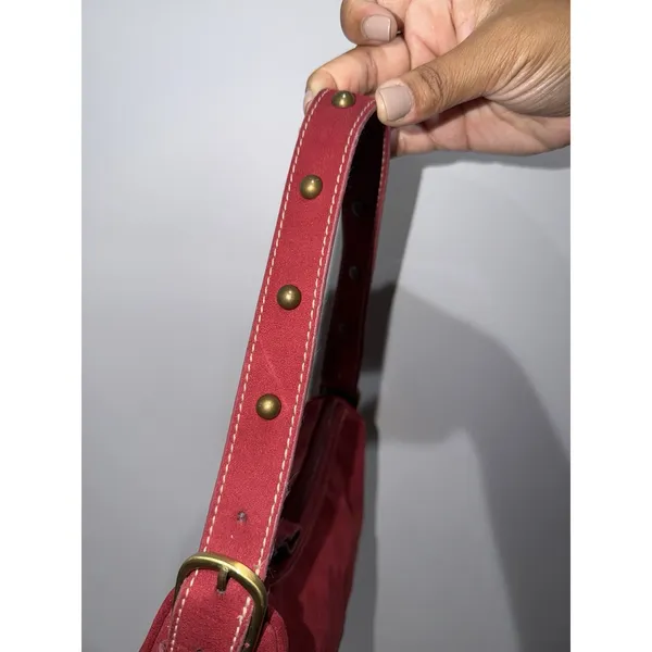 Vintage Y2K-era XOXO Red Mini Shoulder Bag Purse Gold Accents P - Image 2