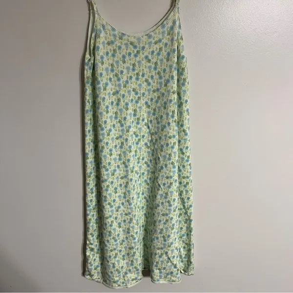 Women's Zara Floral Print Tight Knit Tank Dress Size Small‎ Viscose - Image 3