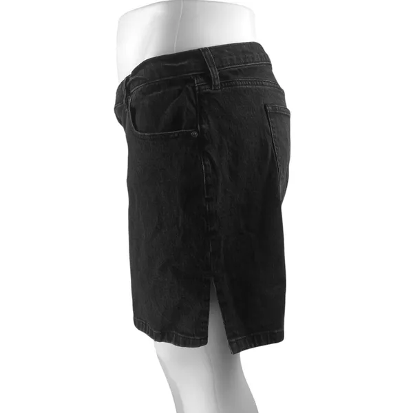 Abercrombie & Fitch The 7" Dad Womens' Black High Rise Denim Jean Shorts Size 36 - Image 2