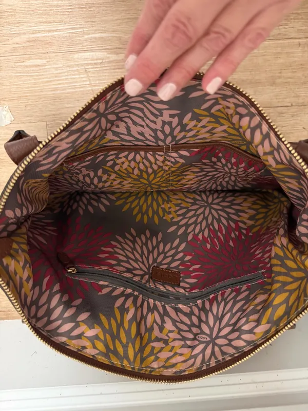 Leather shoulder bag Brown - Image 7