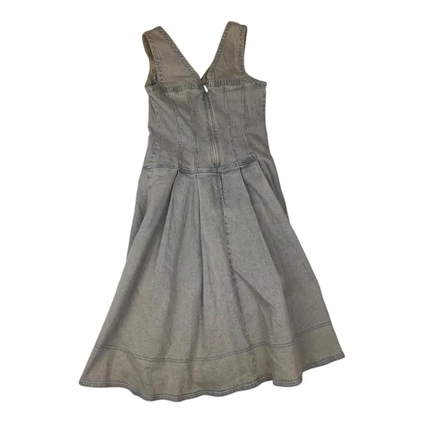 Pilcro size medium denim corset midi dress light wash drop waist - Image 12