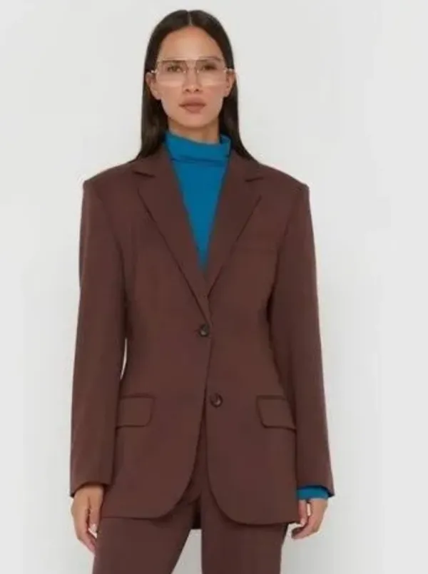 NWT Oak & Fort A line Blazer in Deep Mahogany - Image 2