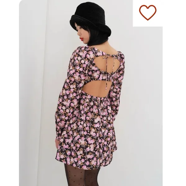 For Love & Lemons + Victoria‎ Secret Kate Floral Long Sleeve Mini Dress S $249 - Image 3