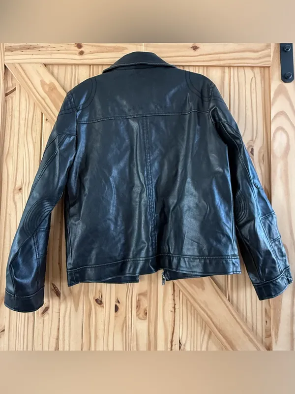 Guess Faux Leather Jacket Sz Small - Image 2