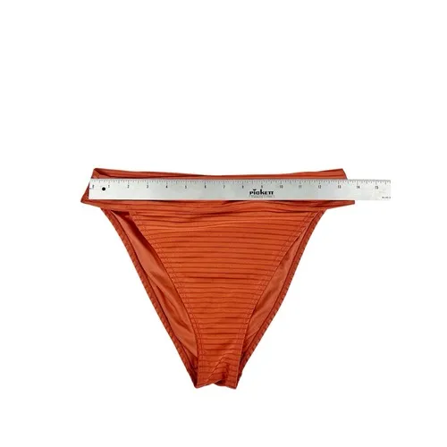 Aeropostale Burnt Orange‎ Ribbed High Waisted Bikini Bottoms Size Medium - Image 4