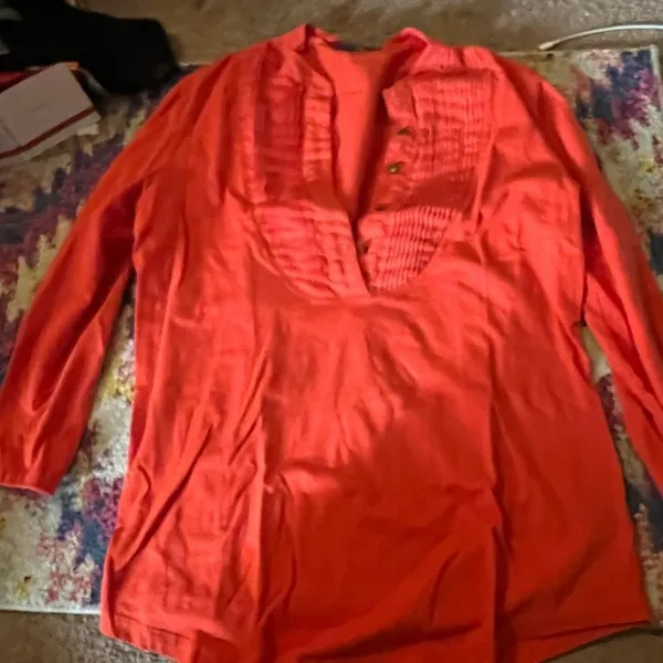 Ralph Lauren‎ large orange blouse - Image 3