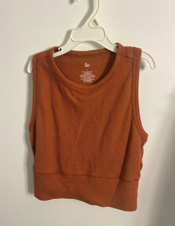 SO Kohls Flare Pants and Tank Top Waffle Knit Set - Image 5